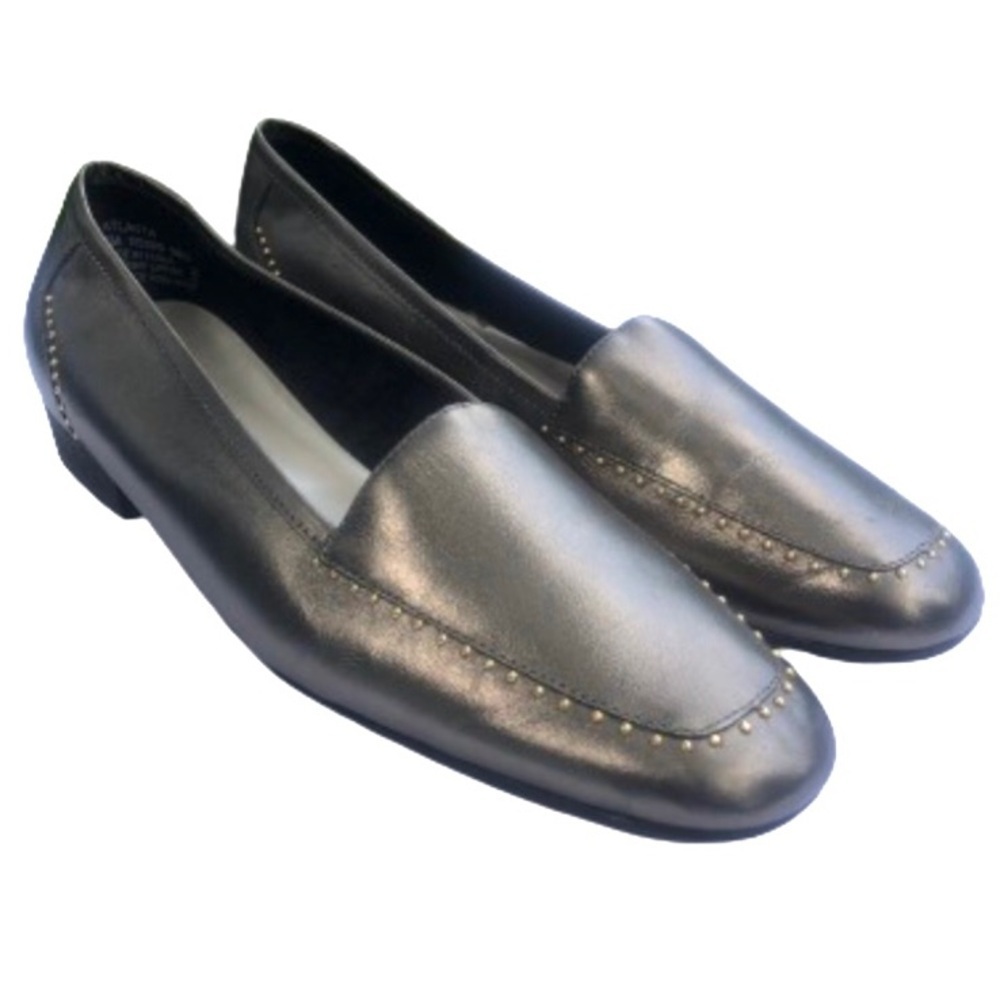 Carriage Court metallic loafer flats 9